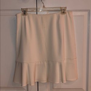 White House black market white skirt